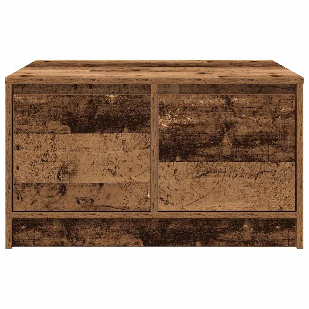 Salontafel met lades 70,5x70x40 cm oud hout is nu te koop bij PeponiXL, paradijselijk wonen!