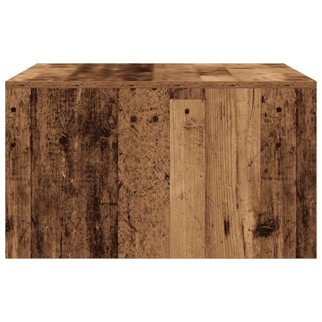 Salontafel met lades 70,5x70x40 cm oud hout is nu te koop bij PeponiXL, paradijselijk wonen!