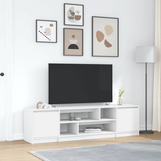 Tv-meubel 188,5x41x50 cm spaanplaat wit is nu te koop bij PeponiXL, paradijselijk wonen!