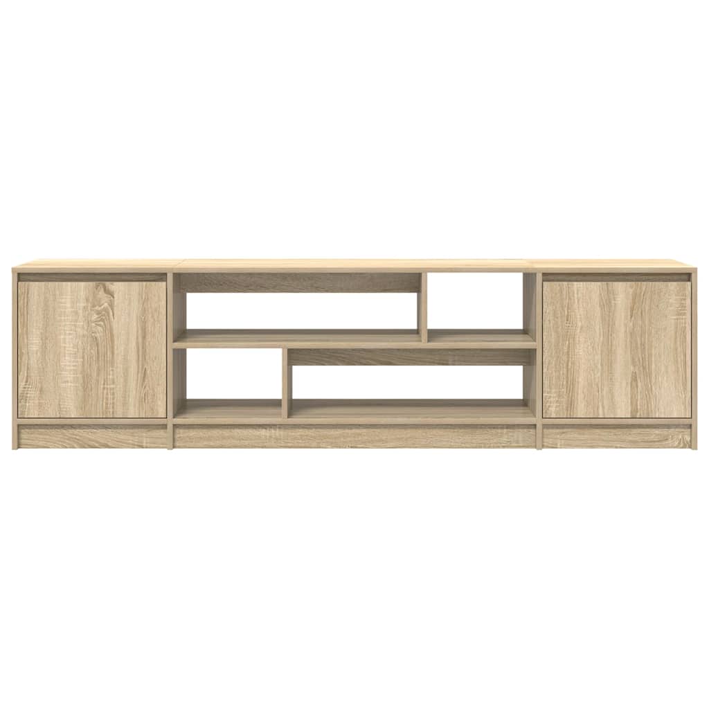 Tv-meubel 188,5x41x50 cm spaanplaat sonoma eikenkleurig is nu te koop bij PeponiXL, paradijselijk wonen!
