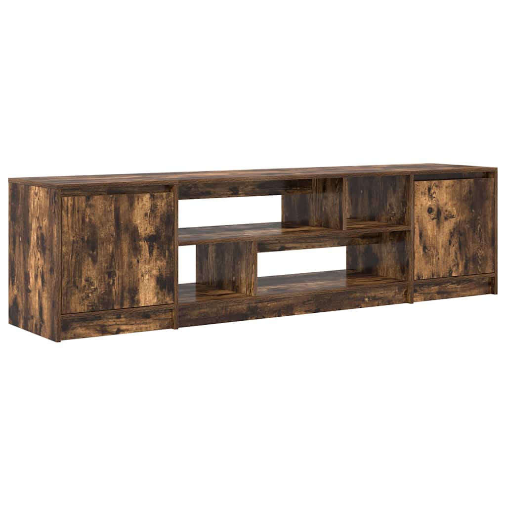 Tv-meubel 188,5x41x50 cm spaanplaat gerookt eikenkleurig is nu te koop bij PeponiXL, paradijselijk wonen!