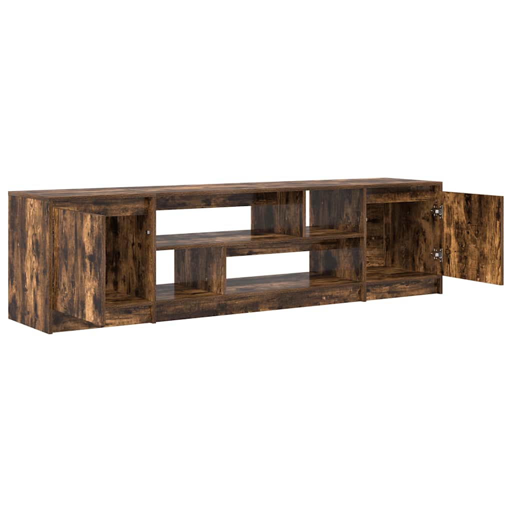 Tv-meubel 188,5x41x50 cm spaanplaat gerookt eikenkleurig is nu te koop bij PeponiXL, paradijselijk wonen!