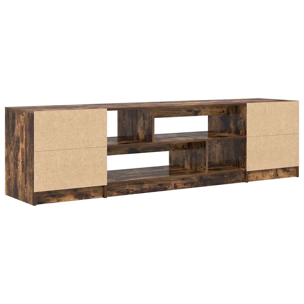 Tv-meubel 188,5x41x50 cm spaanplaat gerookt eikenkleurig is nu te koop bij PeponiXL, paradijselijk wonen!