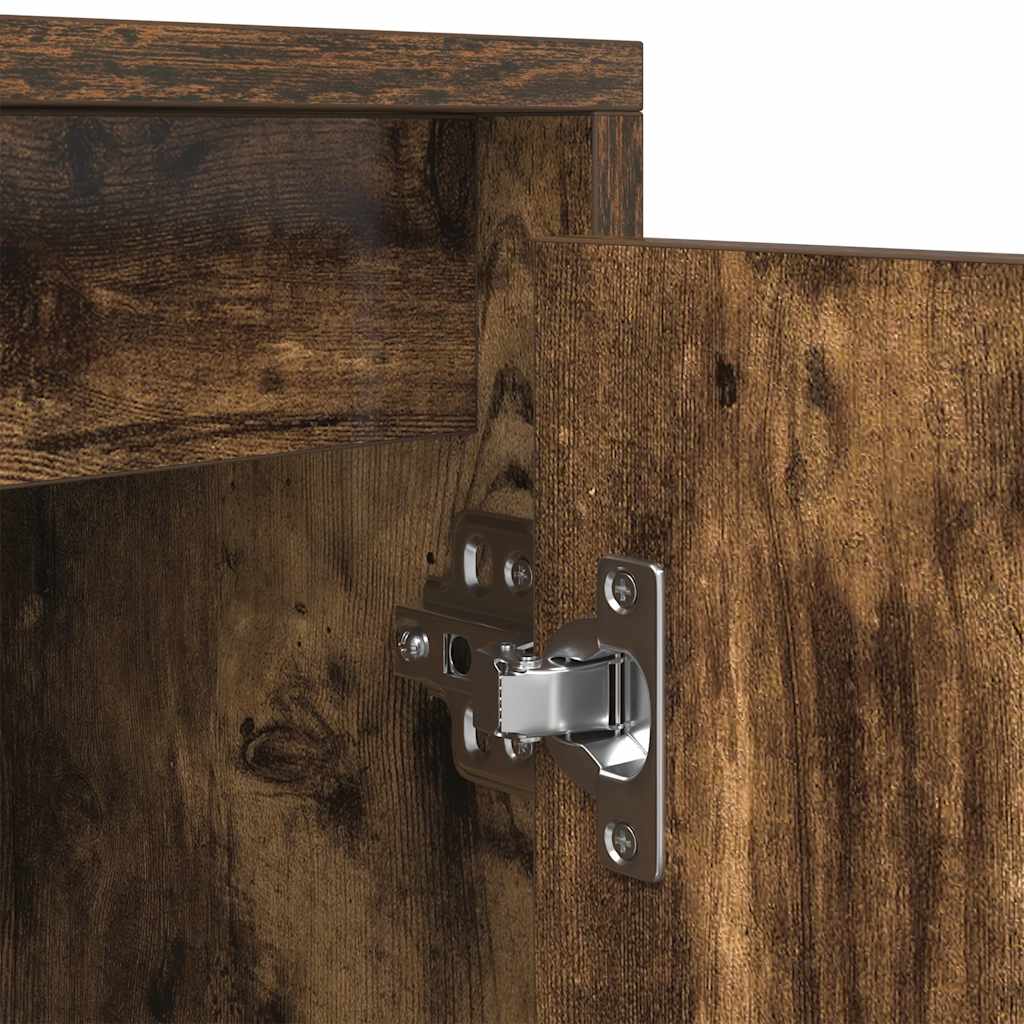 Tv-meubel 188,5x41x50 cm spaanplaat gerookt eikenkleurig is nu te koop bij PeponiXL, paradijselijk wonen!