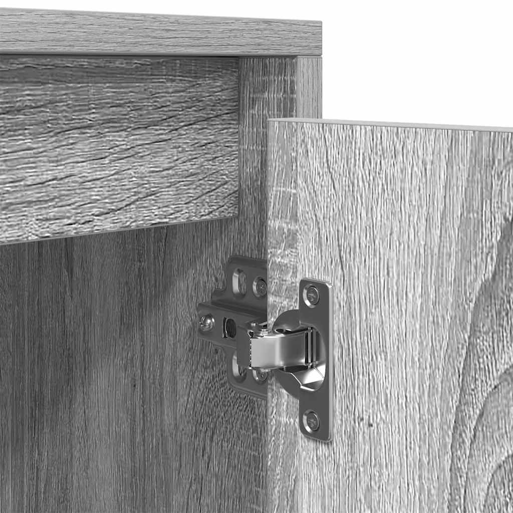 Tv-meubel 188,5x41x50 cm spaanplaat grijs sonoma is nu te koop bij PeponiXL, paradijselijk wonen!