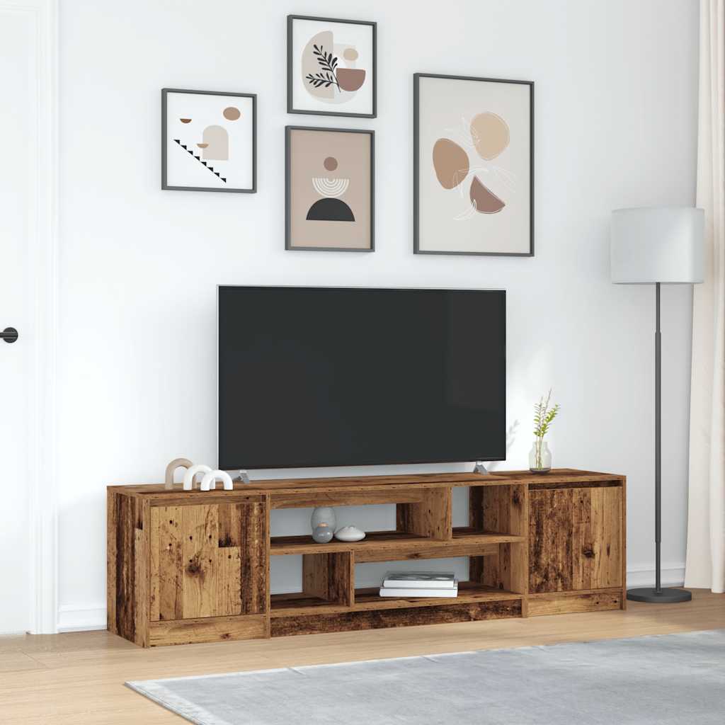 Tv-meubel 188,5x41x50 cm bewerkt hout oud hout is nu te koop bij PeponiXL, paradijselijk wonen!
