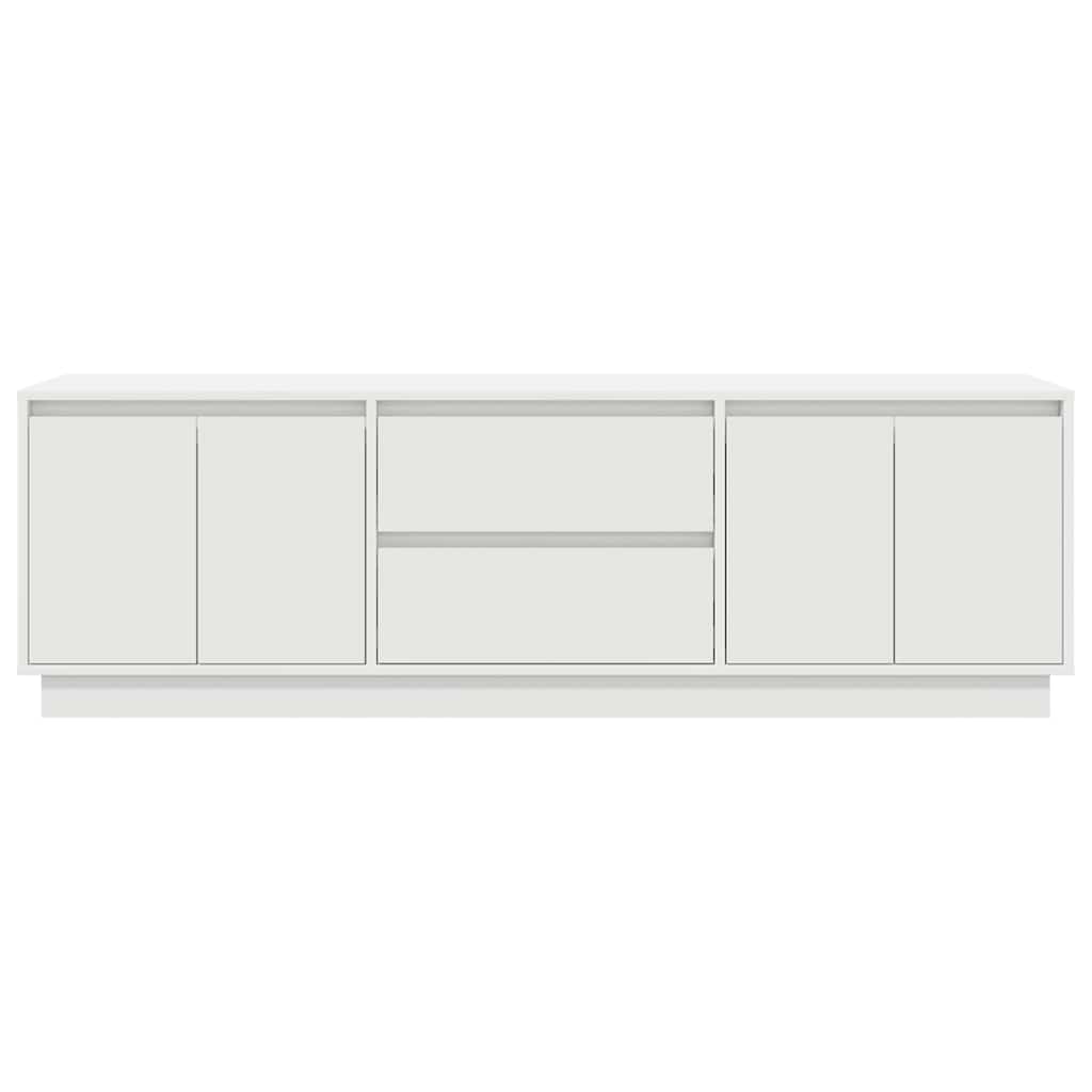 Tv-meubel met LED-verlichting 160,5x41x50 cm wit is nu te koop bij PeponiXL, paradijselijk wonen!