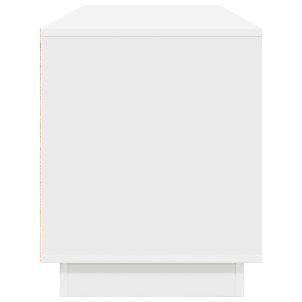 Tv-meubel met LED-verlichting 160,5x41x50 cm wit is nu te koop bij PeponiXL, paradijselijk wonen!