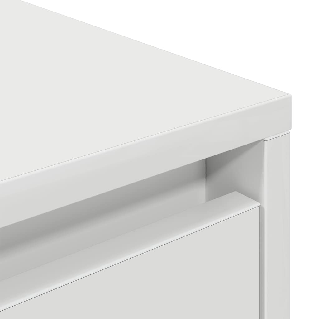 Tv-meubel met LED-verlichting 193,5x41x50 cm wit