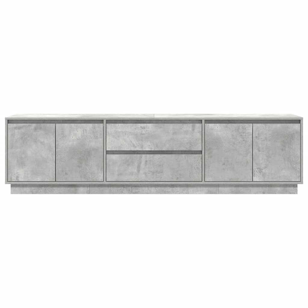 Tv-meubel met LED-verlichting 193,5x41x50 cm betongrijs