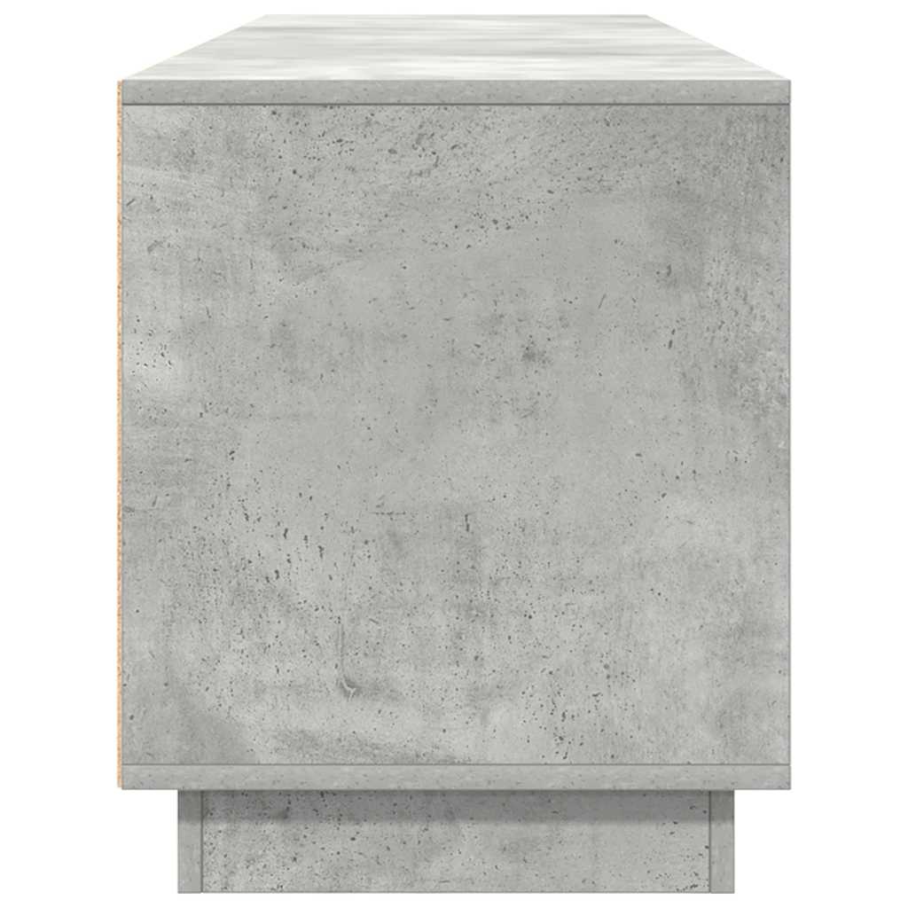 Tv-meubel met LED-verlichting 193,5x41x50 cm betongrijs