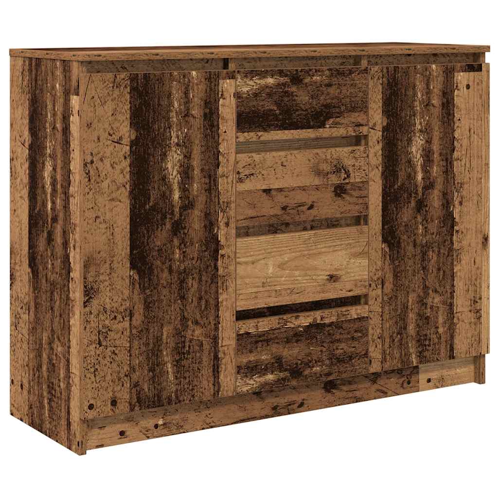 Dressoir met lades 100,5x35x76 cm spaanplaat bewerkt hout is nu te koop bij PeponiXL, paradijselijk wonen!