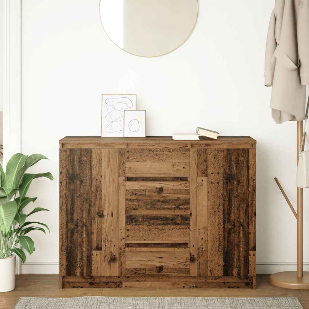 Dressoir met lades 100,5x35x76 cm spaanplaat bewerkt hout is nu te koop bij PeponiXL, paradijselijk wonen!