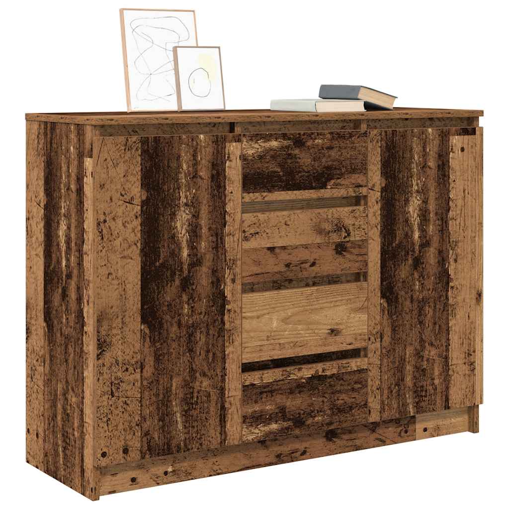 Dressoir met lades 100,5x35x76 cm spaanplaat bewerkt hout is nu te koop bij PeponiXL, paradijselijk wonen!