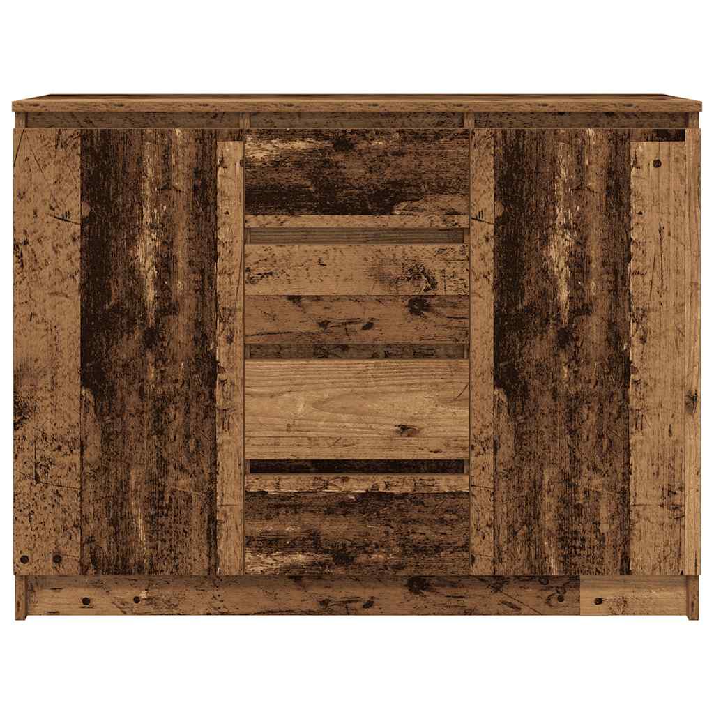 Dressoir met lades 100,5x35x76 cm spaanplaat bewerkt hout is nu te koop bij PeponiXL, paradijselijk wonen!