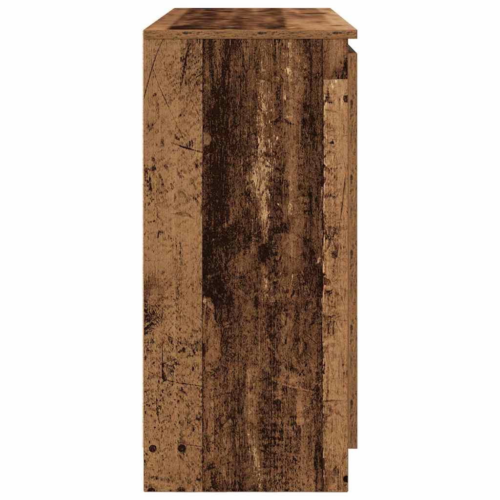Dressoir met lades 100,5x35x76 cm spaanplaat bewerkt hout is nu te koop bij PeponiXL, paradijselijk wonen!