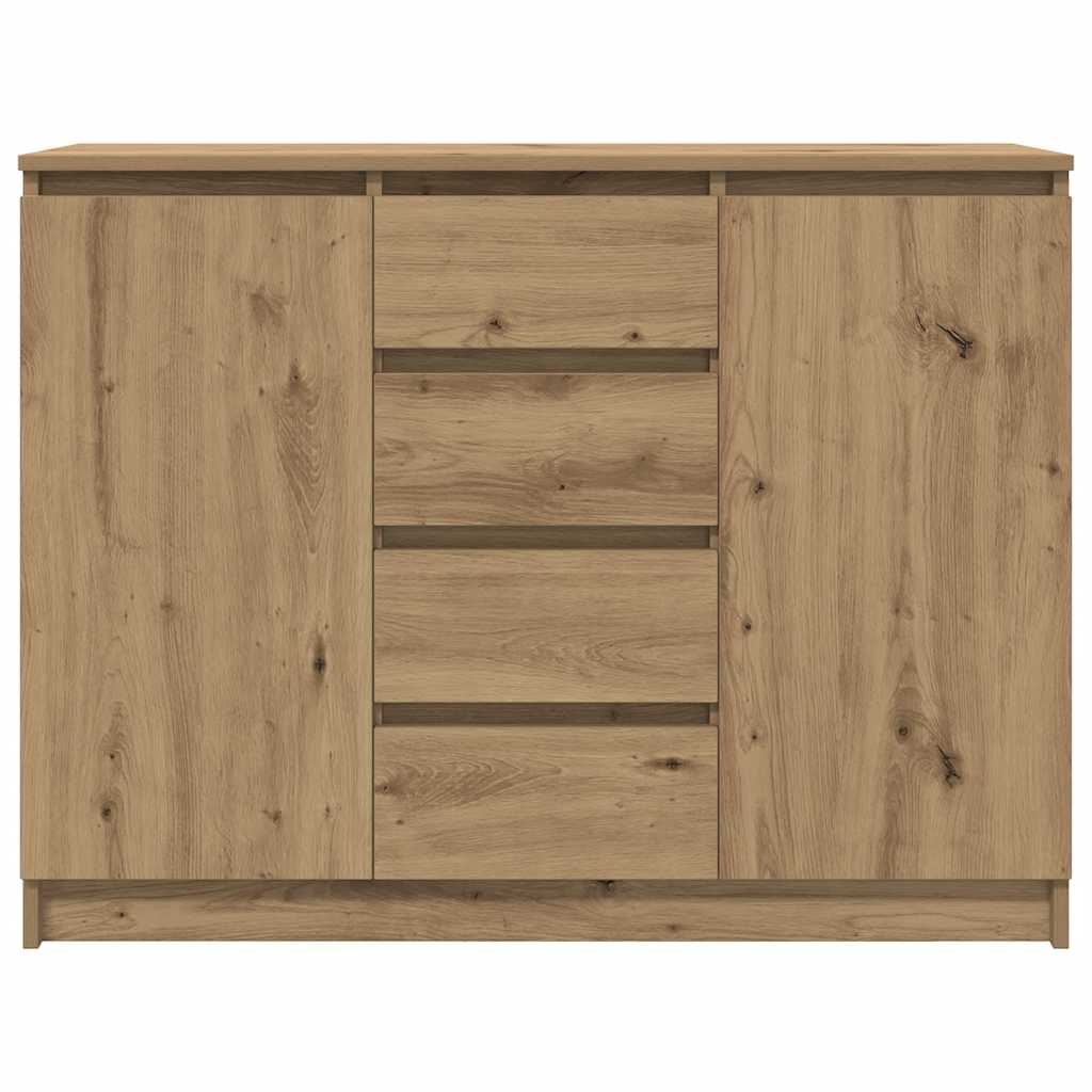 Dressoir met lades 100,5x35x76 cm spaanplaat artisanaal is nu te koop bij PeponiXL, paradijselijk wonen!