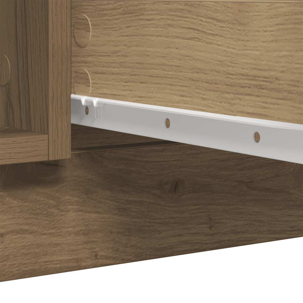 Dressoir met lades 100,5x35x76 cm spaanplaat artisanaal is nu te koop bij PeponiXL, paradijselijk wonen!