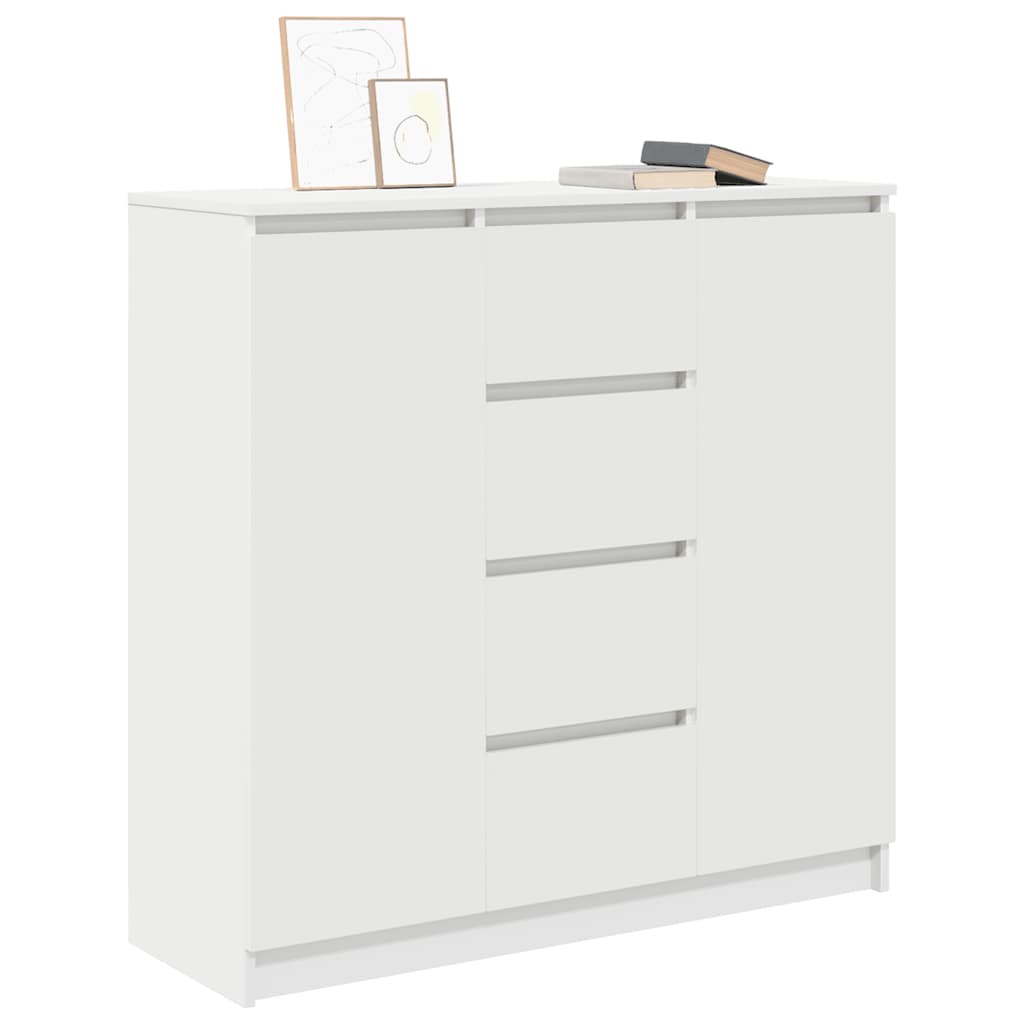 Dressoir met lades 100,5x35x98,5 cm spaanplaat wit is nu te koop bij PeponiXL, paradijselijk wonen!