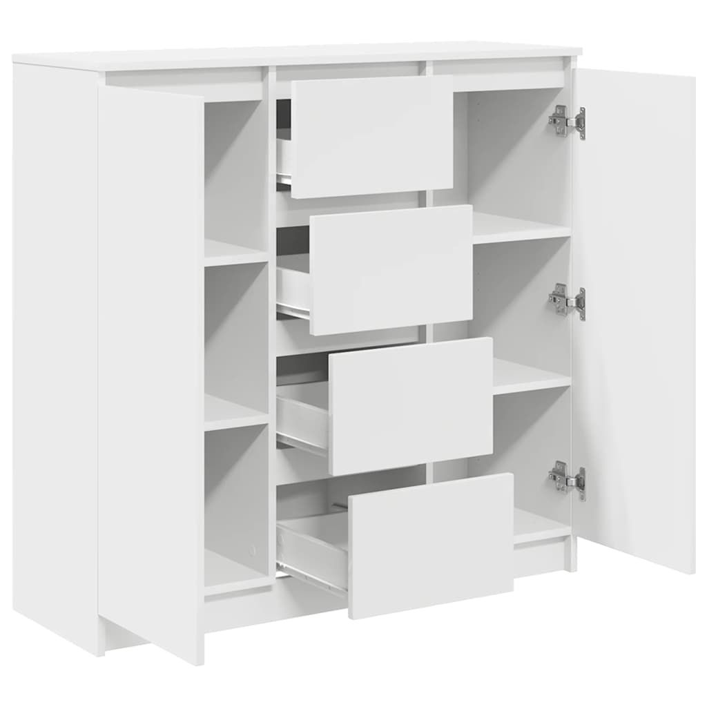 Dressoir met lades 100,5x35x98,5 cm spaanplaat wit is nu te koop bij PeponiXL, paradijselijk wonen!