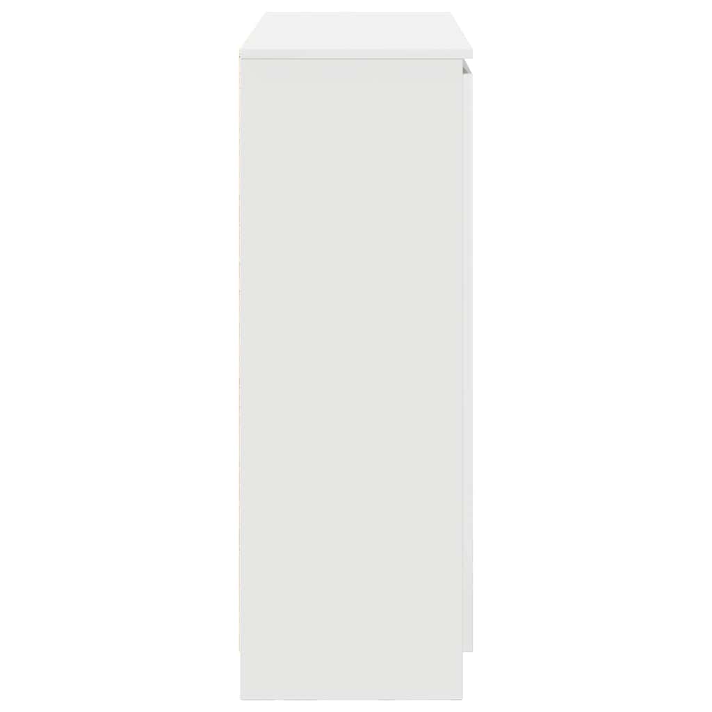 Dressoir met lades 100,5x35x98,5 cm spaanplaat wit is nu te koop bij PeponiXL, paradijselijk wonen!