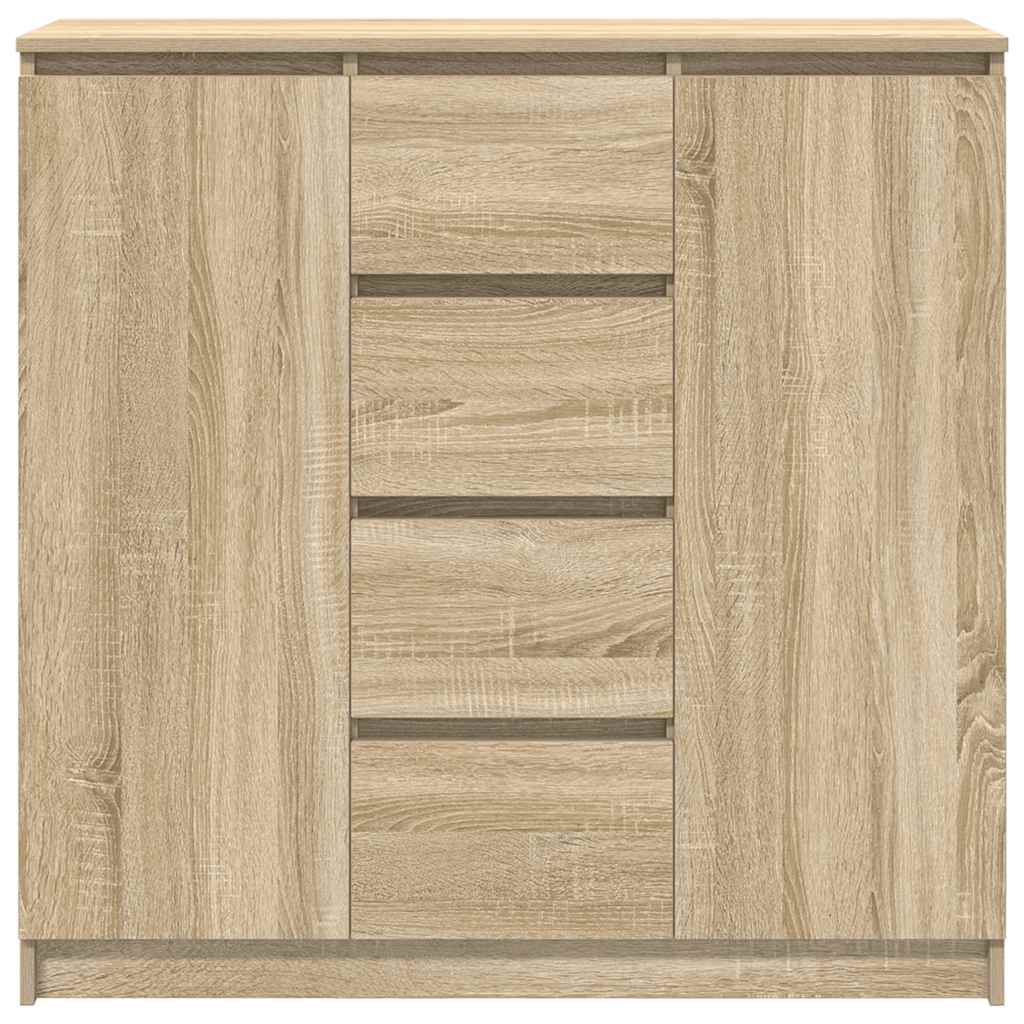 Dressoir met lades 100,5x35x98,5 cm spaanplaat sonoma is nu te koop bij PeponiXL, paradijselijk wonen!