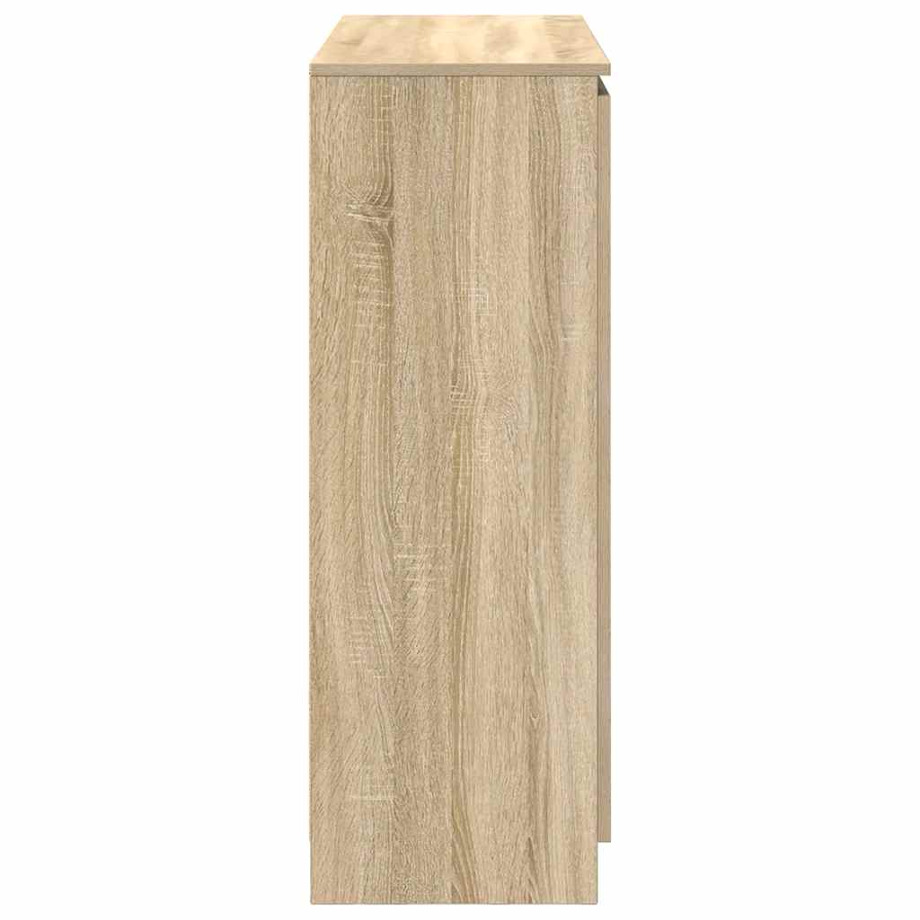 Dressoir met lades 100,5x35x98,5 cm spaanplaat sonoma is nu te koop bij PeponiXL, paradijselijk wonen!