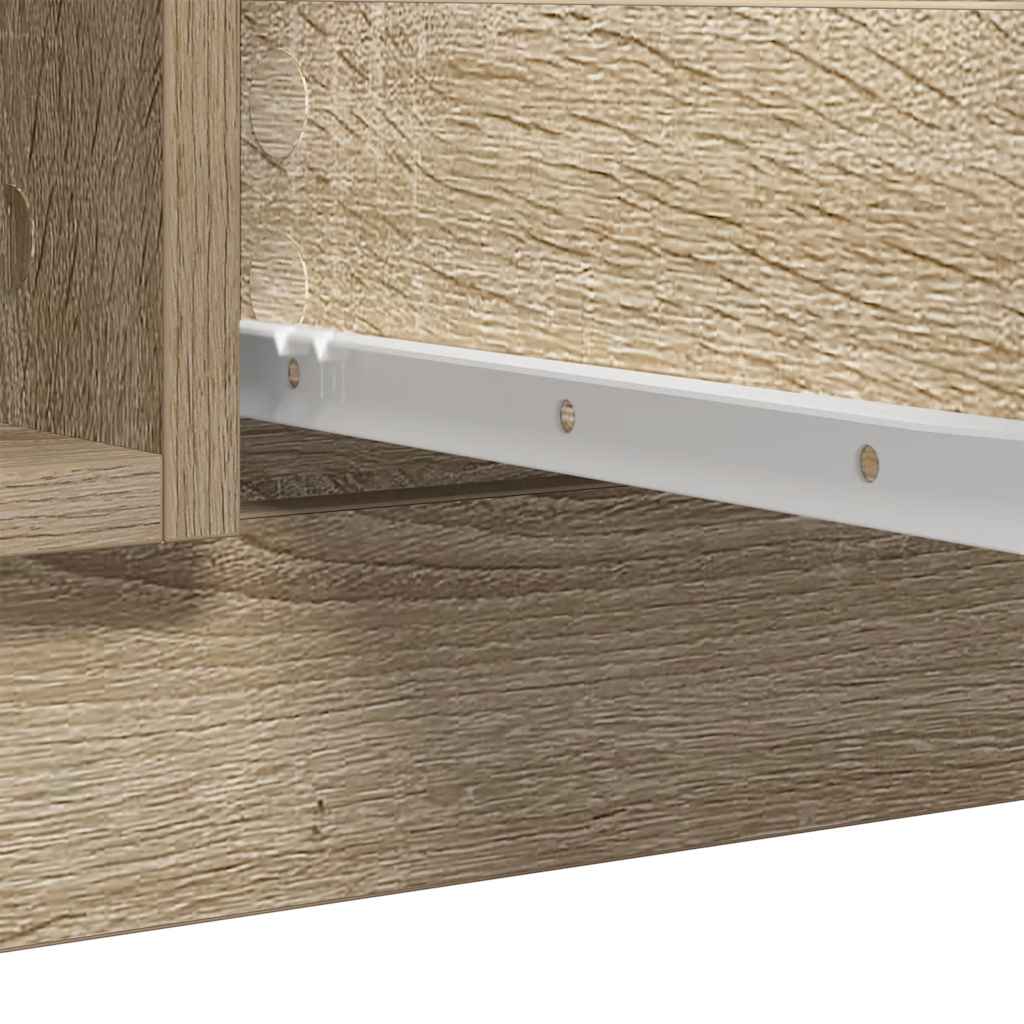 Dressoir met lades 100,5x35x98,5 cm spaanplaat sonoma is nu te koop bij PeponiXL, paradijselijk wonen!