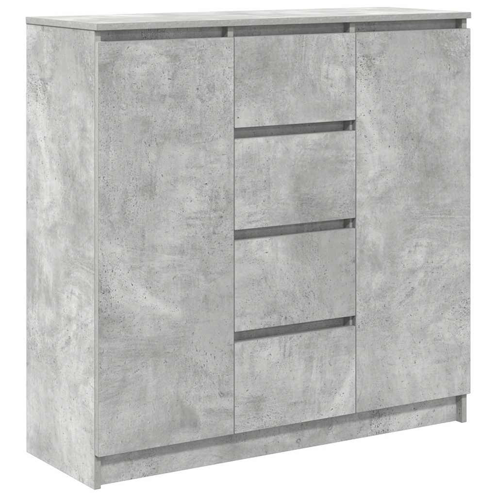 Dressoir met lades 100,5x35x98,5 cm spaanplaat betongrijs is nu te koop bij PeponiXL, paradijselijk wonen!