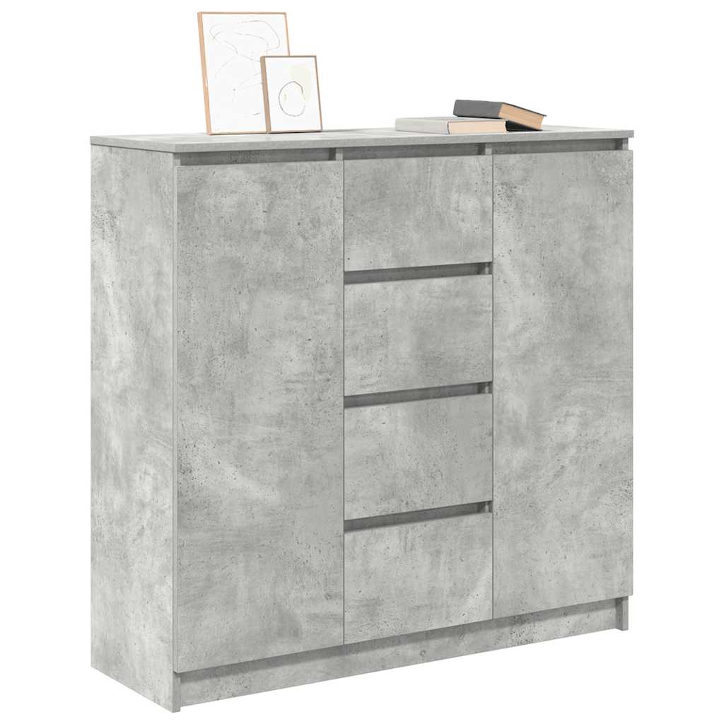 Dressoir met lades 100,5x35x98,5 cm spaanplaat betongrijs is nu te koop bij PeponiXL, paradijselijk wonen!