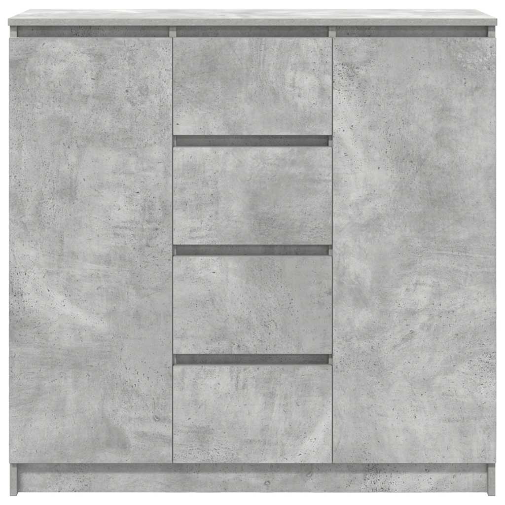 Dressoir met lades 100,5x35x98,5 cm spaanplaat betongrijs is nu te koop bij PeponiXL, paradijselijk wonen!