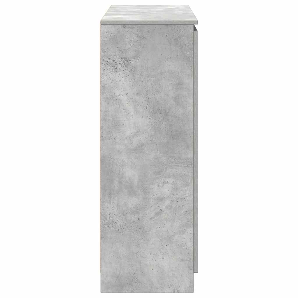 Dressoir met lades 100,5x35x98,5 cm spaanplaat betongrijs is nu te koop bij PeponiXL, paradijselijk wonen!