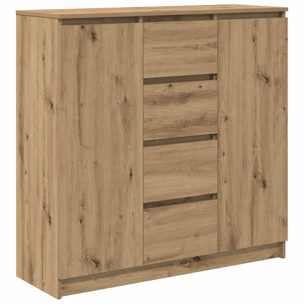 Dressoir met lades 100,5x35x98,5 cm spaanplaat artisanaal is nu te koop bij PeponiXL, paradijselijk wonen!