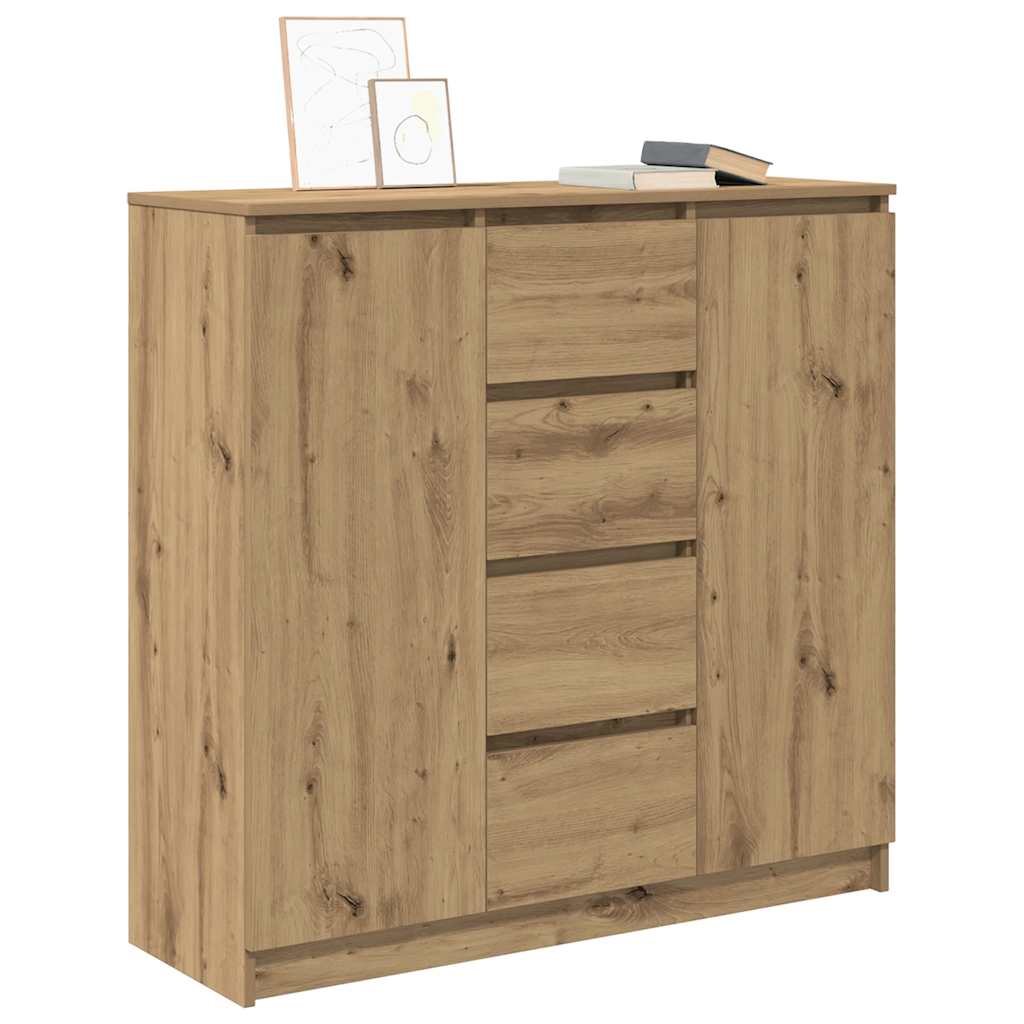 Dressoir met lades 100,5x35x98,5 cm spaanplaat artisanaal is nu te koop bij PeponiXL, paradijselijk wonen!
