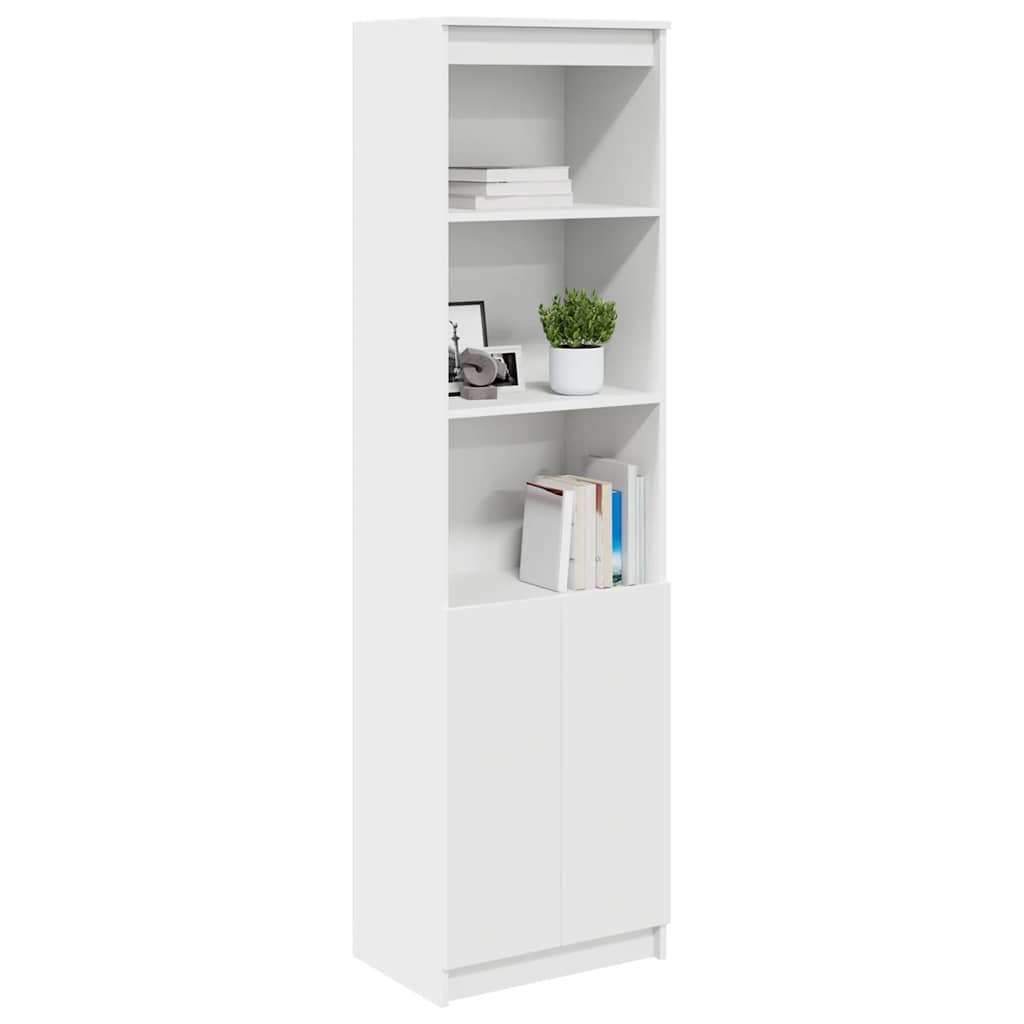 Highboard 50x35x180 cm spaanplaat wit is nu te koop bij PeponiXL, paradijselijk wonen!