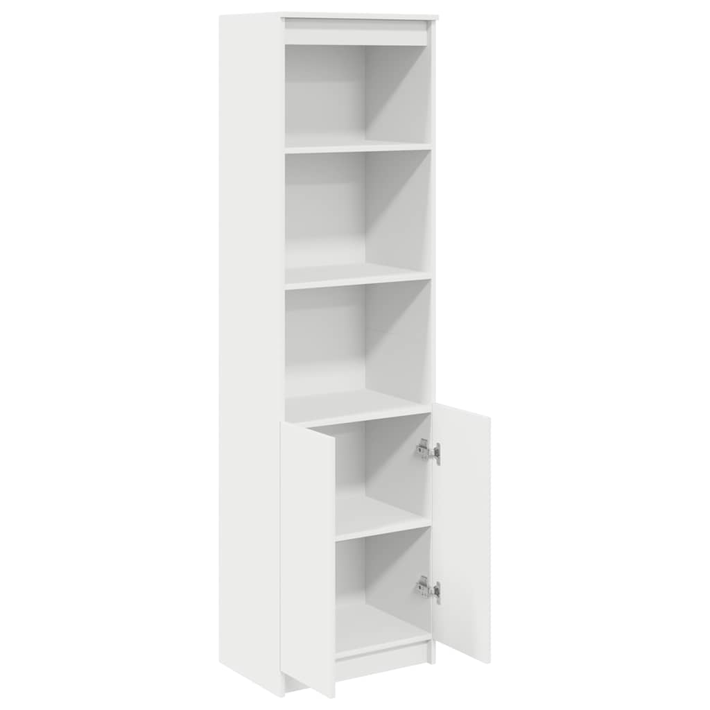Highboard 50x35x180 cm spaanplaat wit is nu te koop bij PeponiXL, paradijselijk wonen!