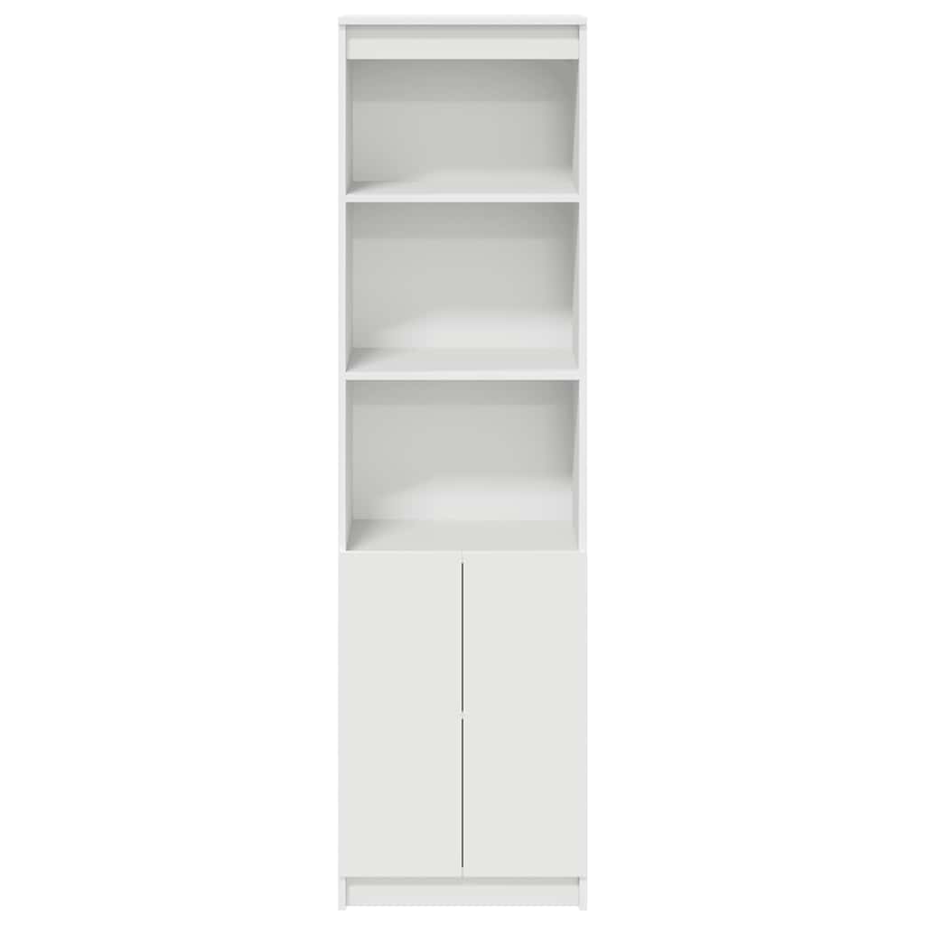 Highboard 50x35x180 cm spaanplaat wit is nu te koop bij PeponiXL, paradijselijk wonen!