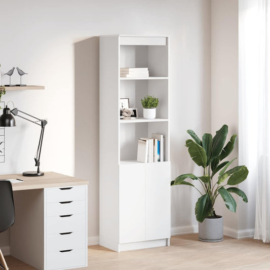 Highboard 50x35x180 cm spaanplaat wit is nu te koop bij PeponiXL, paradijselijk wonen!