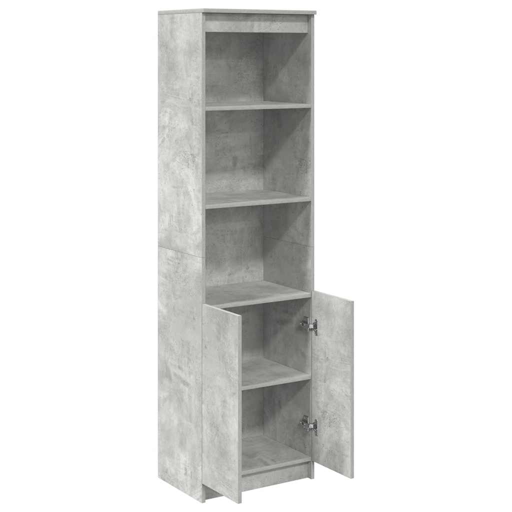 Highboard 50x35x180 cm spaanplaat betongrijs