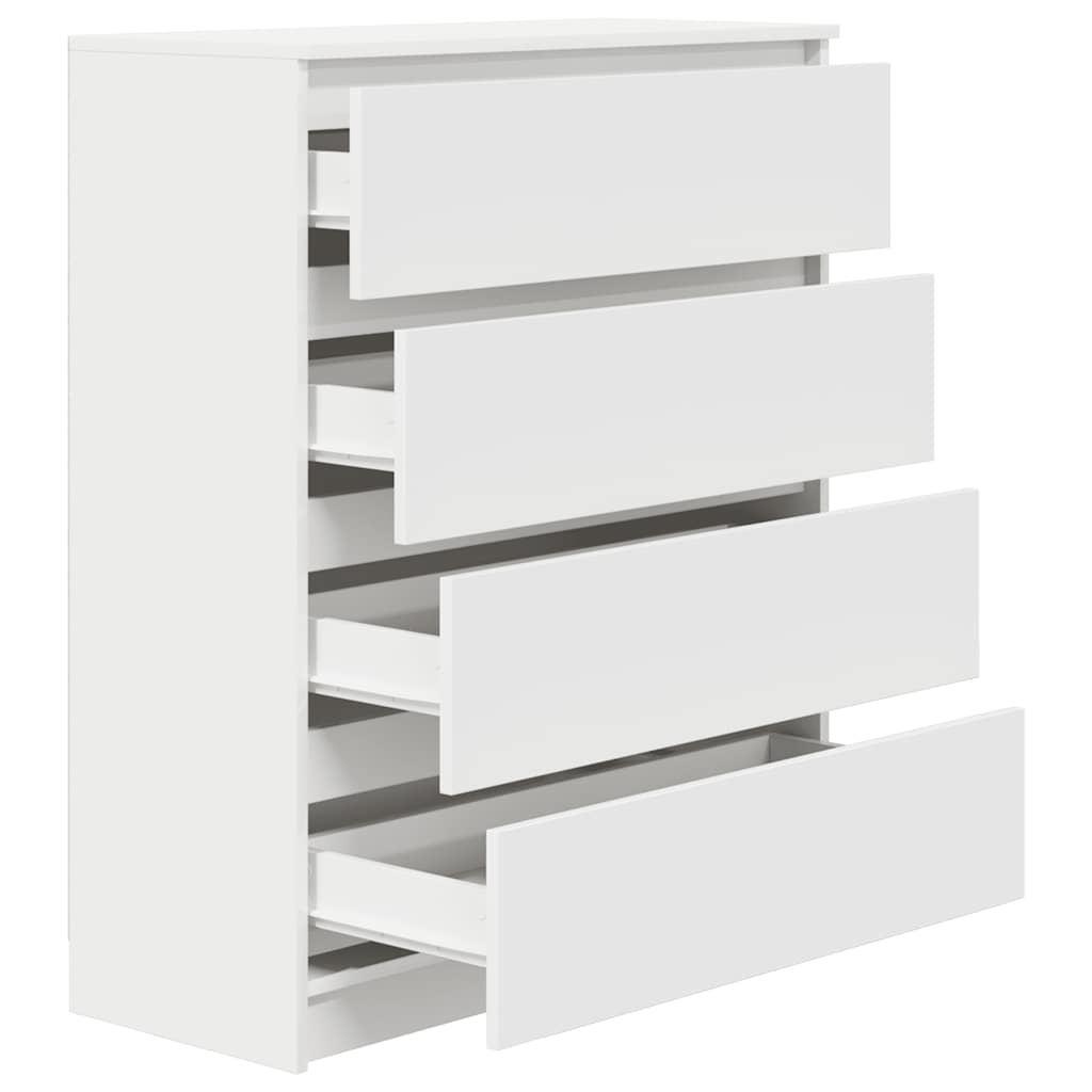 Dressoir 80x35x99 cm bewerkt hout wit is nu te koop bij PeponiXL, paradijselijk wonen!