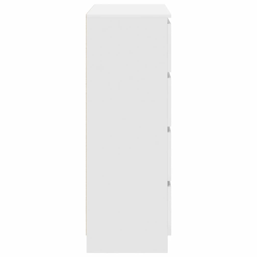 Dressoir 80x35x99 cm bewerkt hout wit is nu te koop bij PeponiXL, paradijselijk wonen!