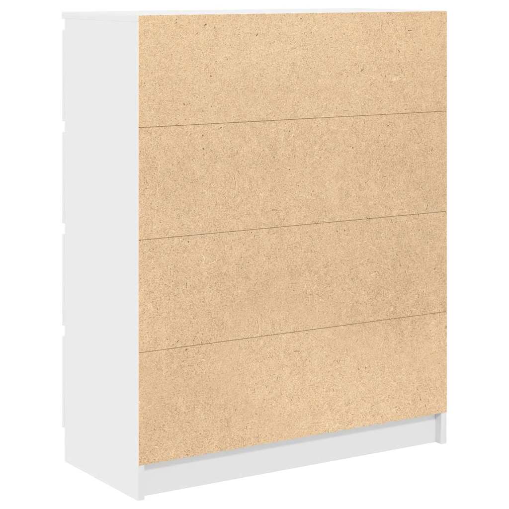 Dressoir 80x35x99 cm bewerkt hout wit is nu te koop bij PeponiXL, paradijselijk wonen!