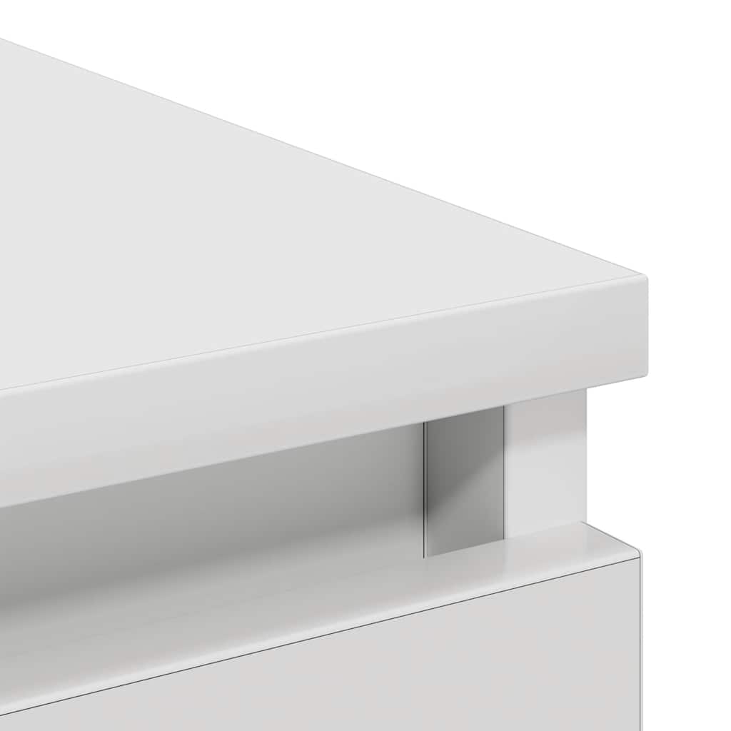 Dressoir 80x35x99 cm bewerkt hout wit is nu te koop bij PeponiXL, paradijselijk wonen!