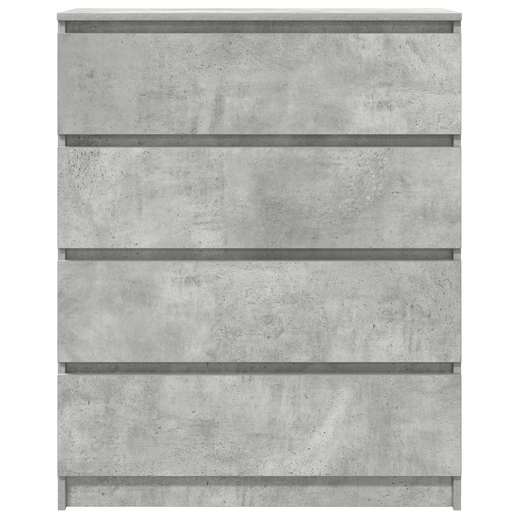 Dressoir 80x35x99 cm spaanplaat betongrijs is nu te koop bij PeponiXL, paradijselijk wonen!