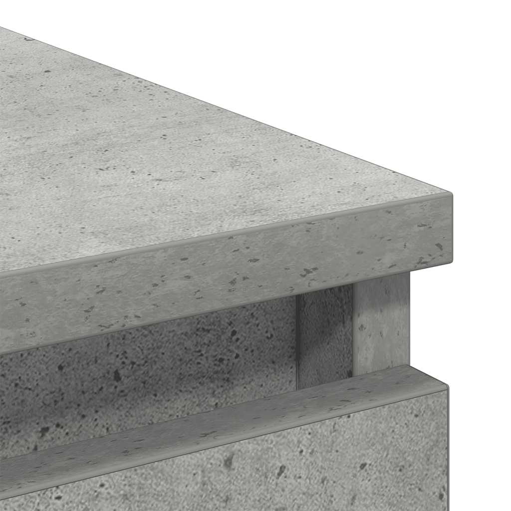 Dressoir 80x35x99 cm spaanplaat betongrijs is nu te koop bij PeponiXL, paradijselijk wonen!