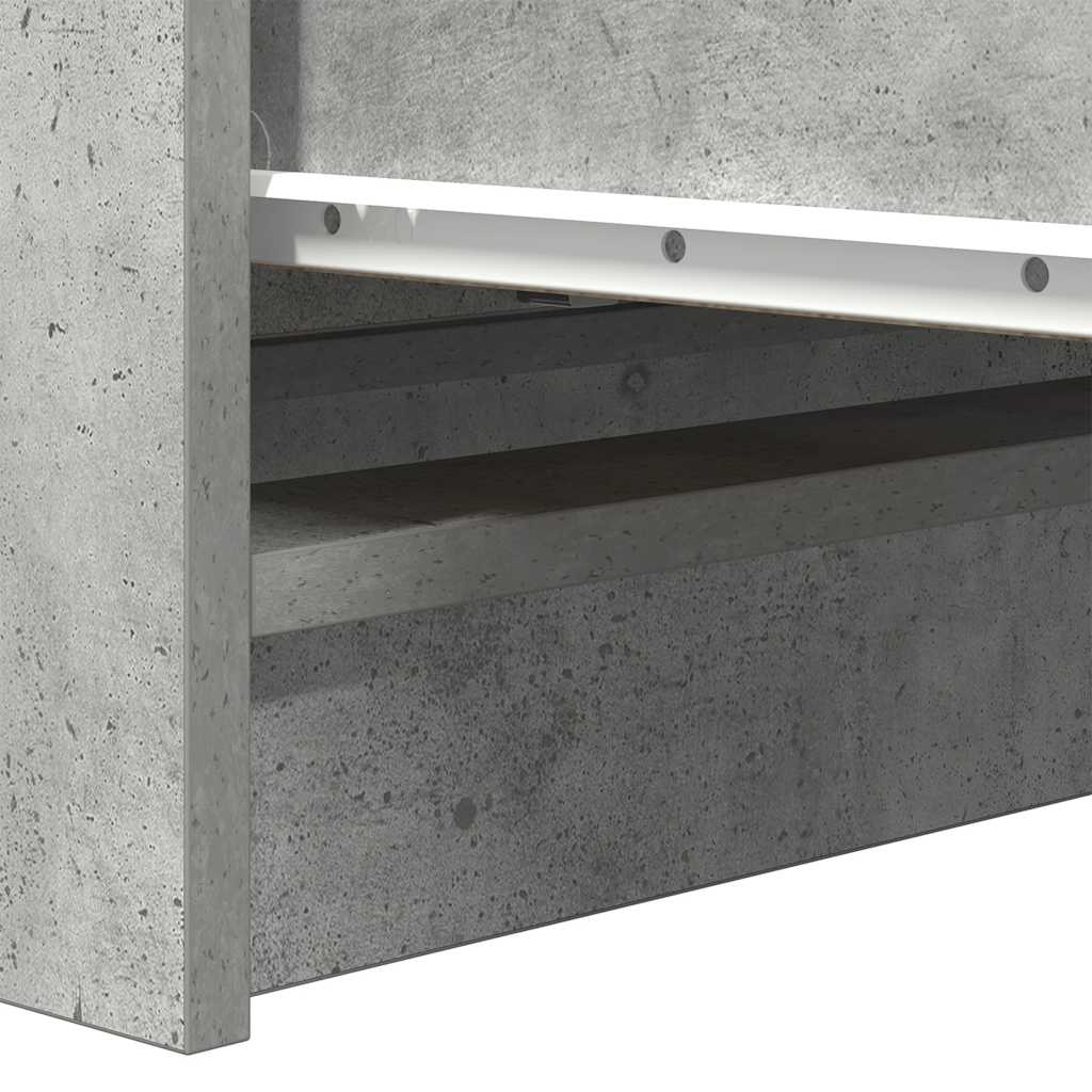 Dressoir 80x35x99 cm spaanplaat betongrijs is nu te koop bij PeponiXL, paradijselijk wonen!