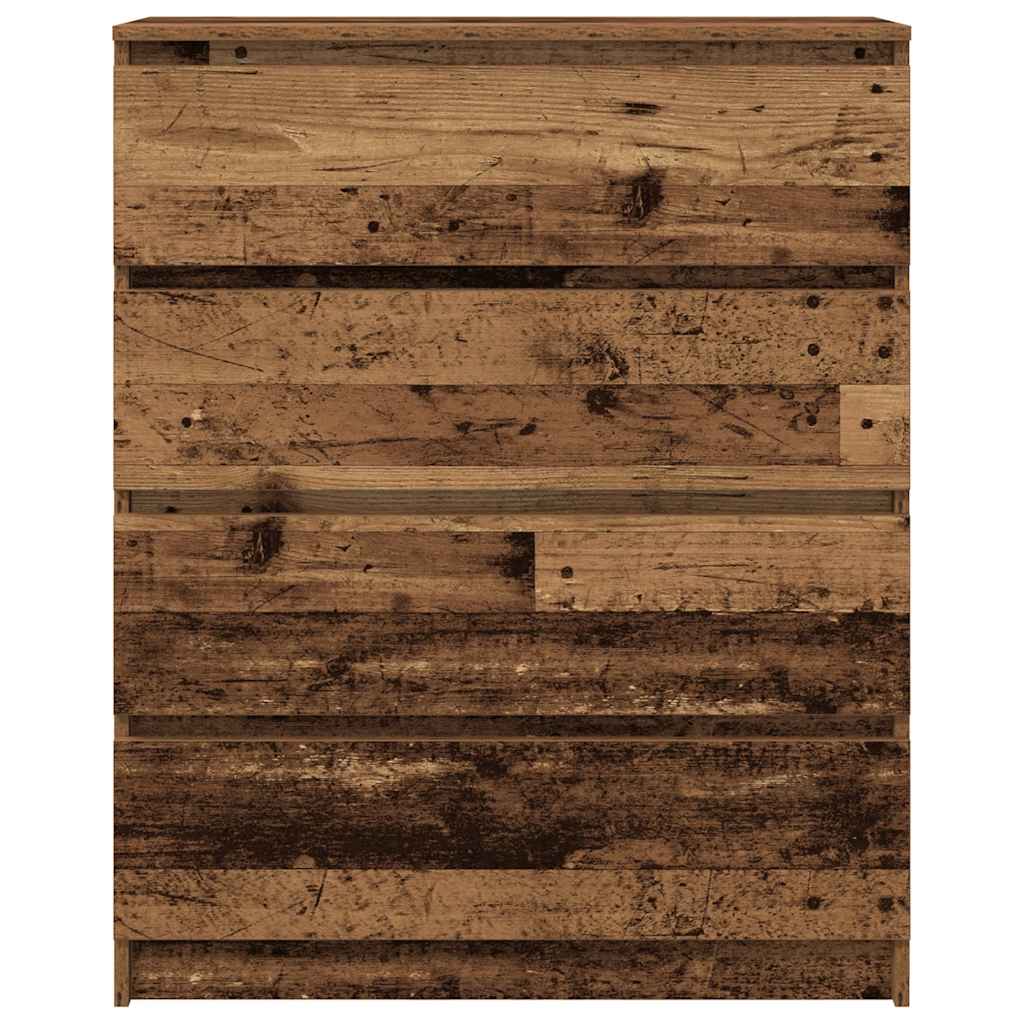 Dressoir 80x35x99 cm spaanplaat oud hout is nu te koop bij PeponiXL, paradijselijk wonen!