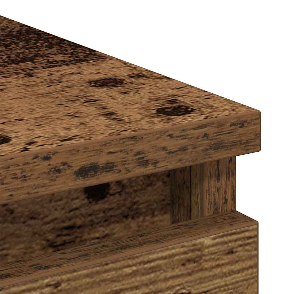 Dressoir 80x35x99 cm spaanplaat oud hout is nu te koop bij PeponiXL, paradijselijk wonen!