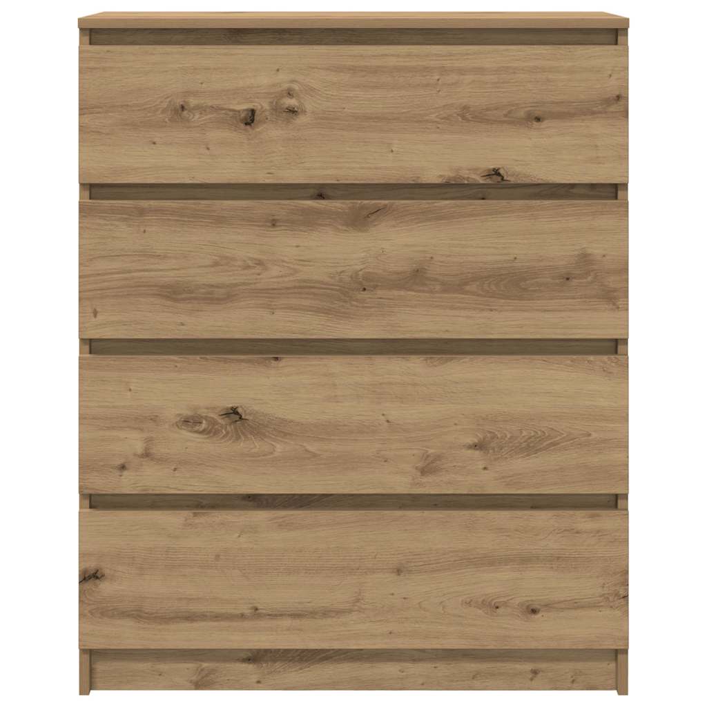 Dressoir 80x35x99 cm spaanplaat artisan eikenkleurig is nu te koop bij PeponiXL, paradijselijk wonen!
