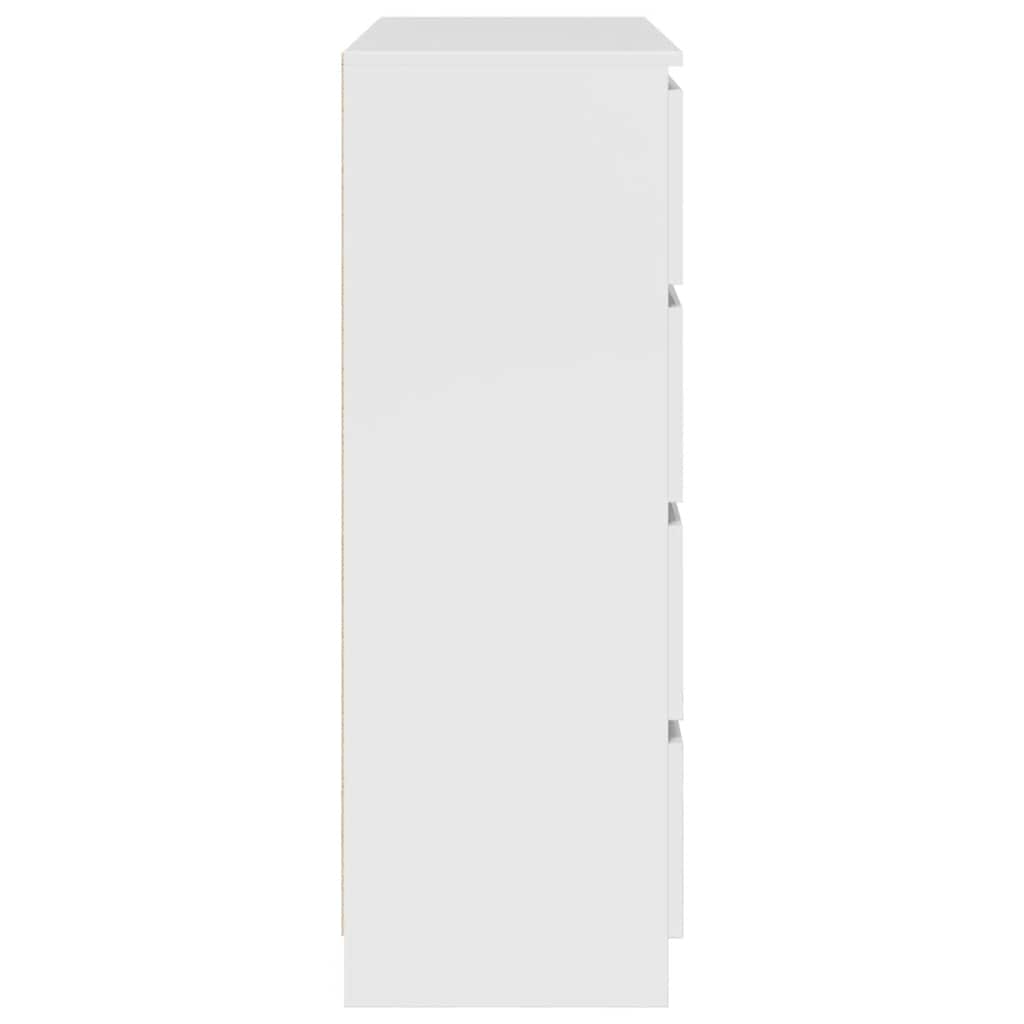 Dressoir 100x35x99 cm bewerkt hout wit is nu te koop bij PeponiXL, paradijselijk wonen!
